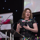 Scottish Women in Business Awards 2019 - the Connector Award, accepted by SWIB VP on behalf of the winner, Cor Hutton of Finding Your Feet